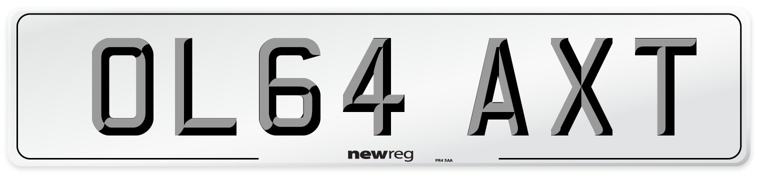 OL64 AXT Number Plate from New Reg